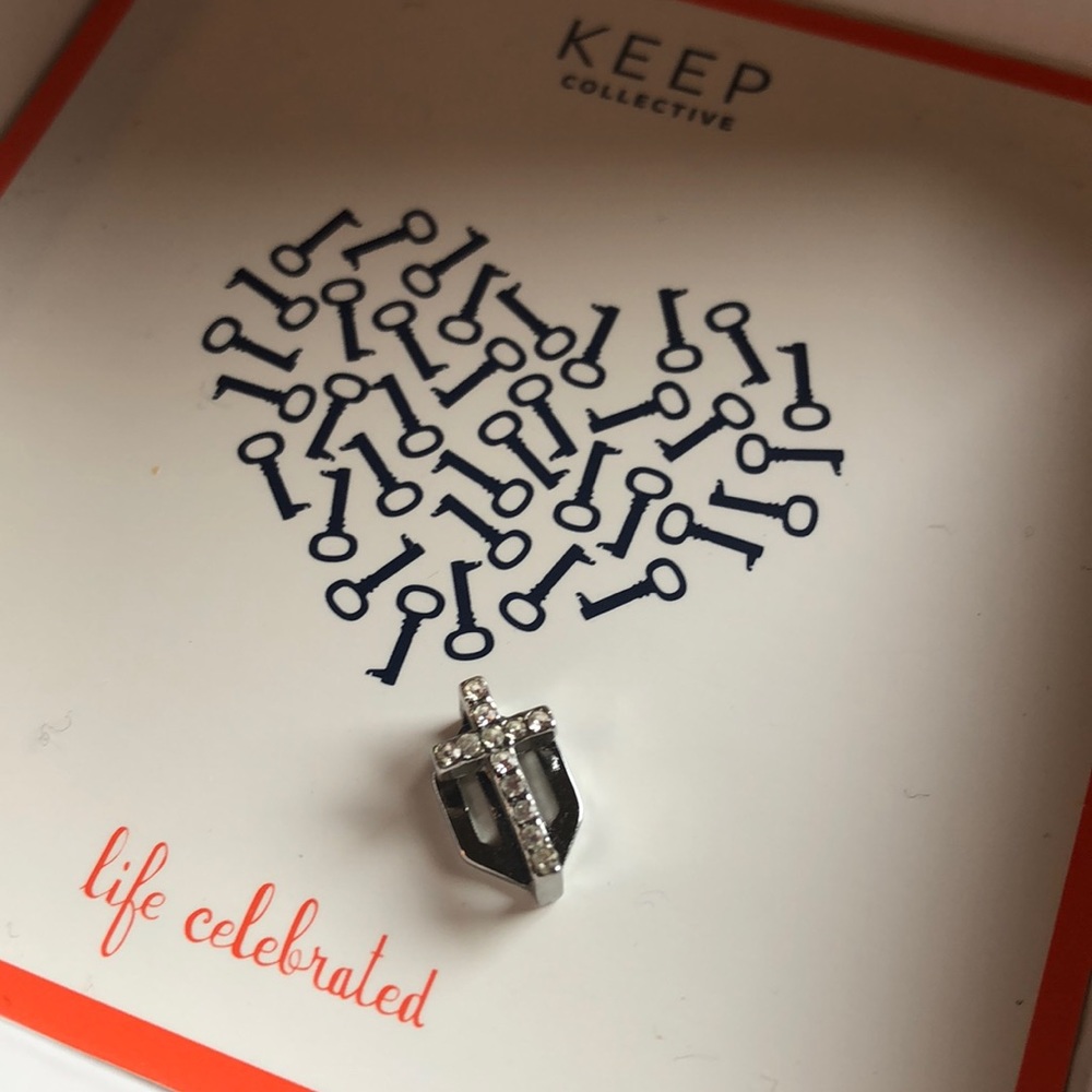 KEEP Collective pave silver cross